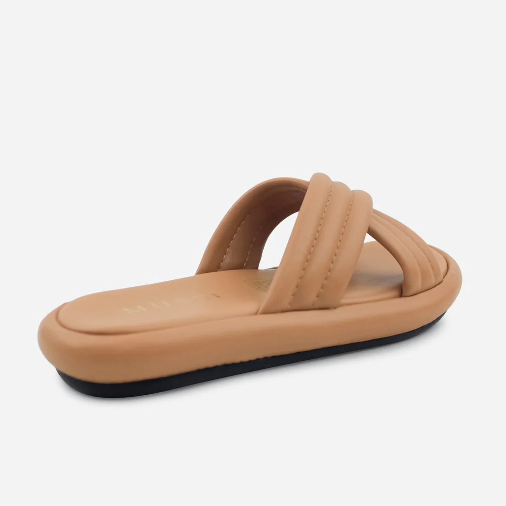 Sandalia flatform hazel de sintético para mujer - Almendra - Image 3