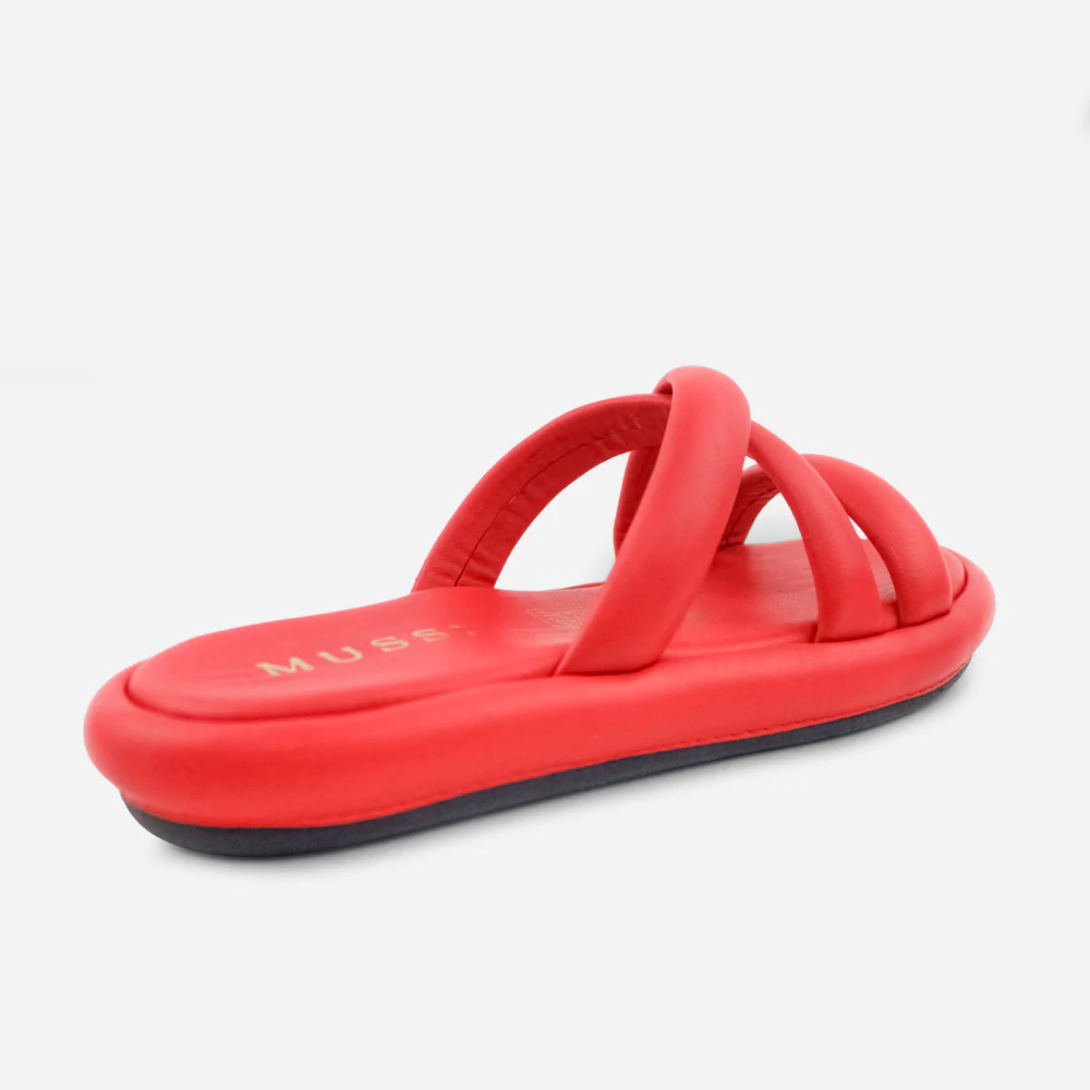 Sandalia flatform niebla de sintético para mujer - Rojo - Image 3