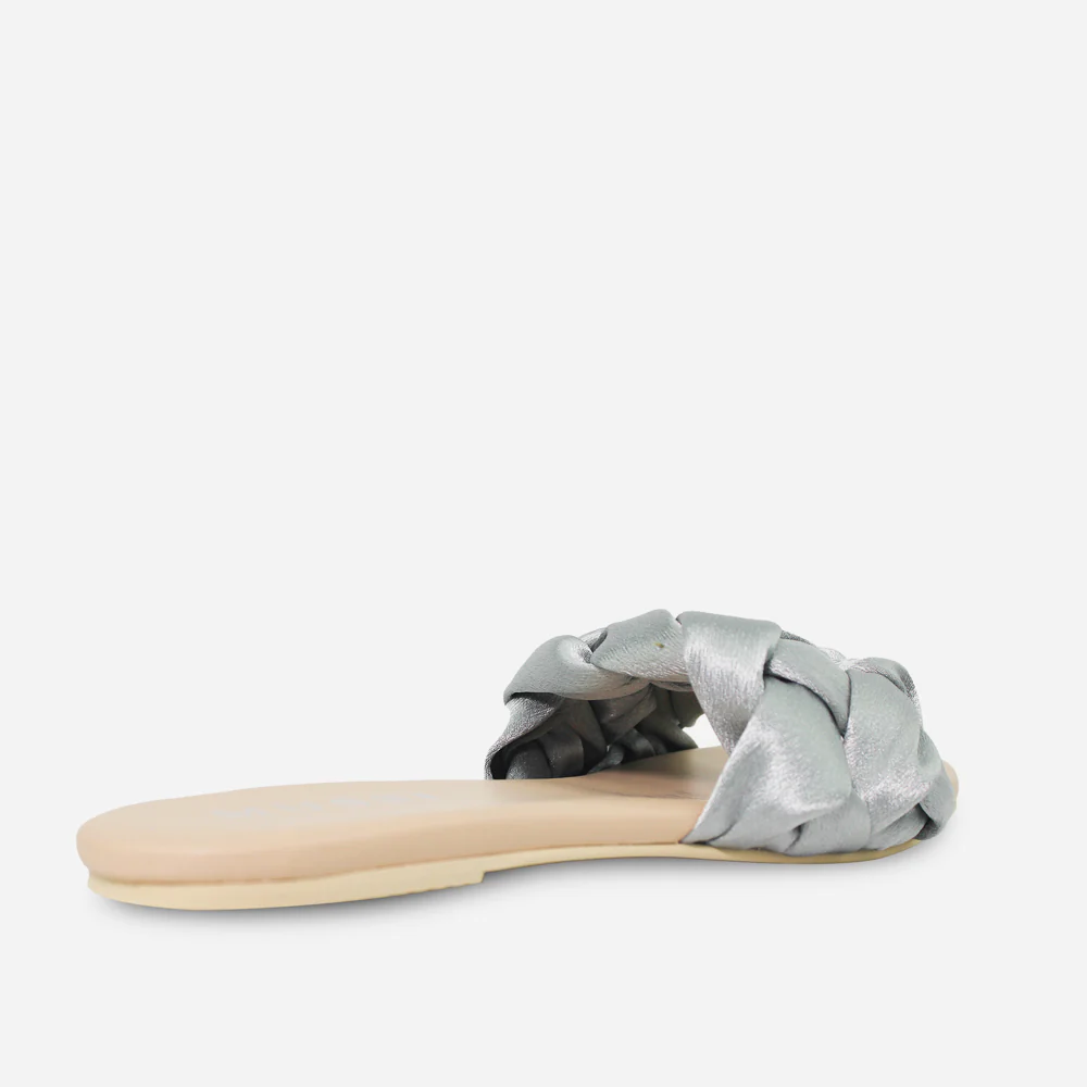 Sandalia plana gia de sintético para mujer - Gris - Image 3
