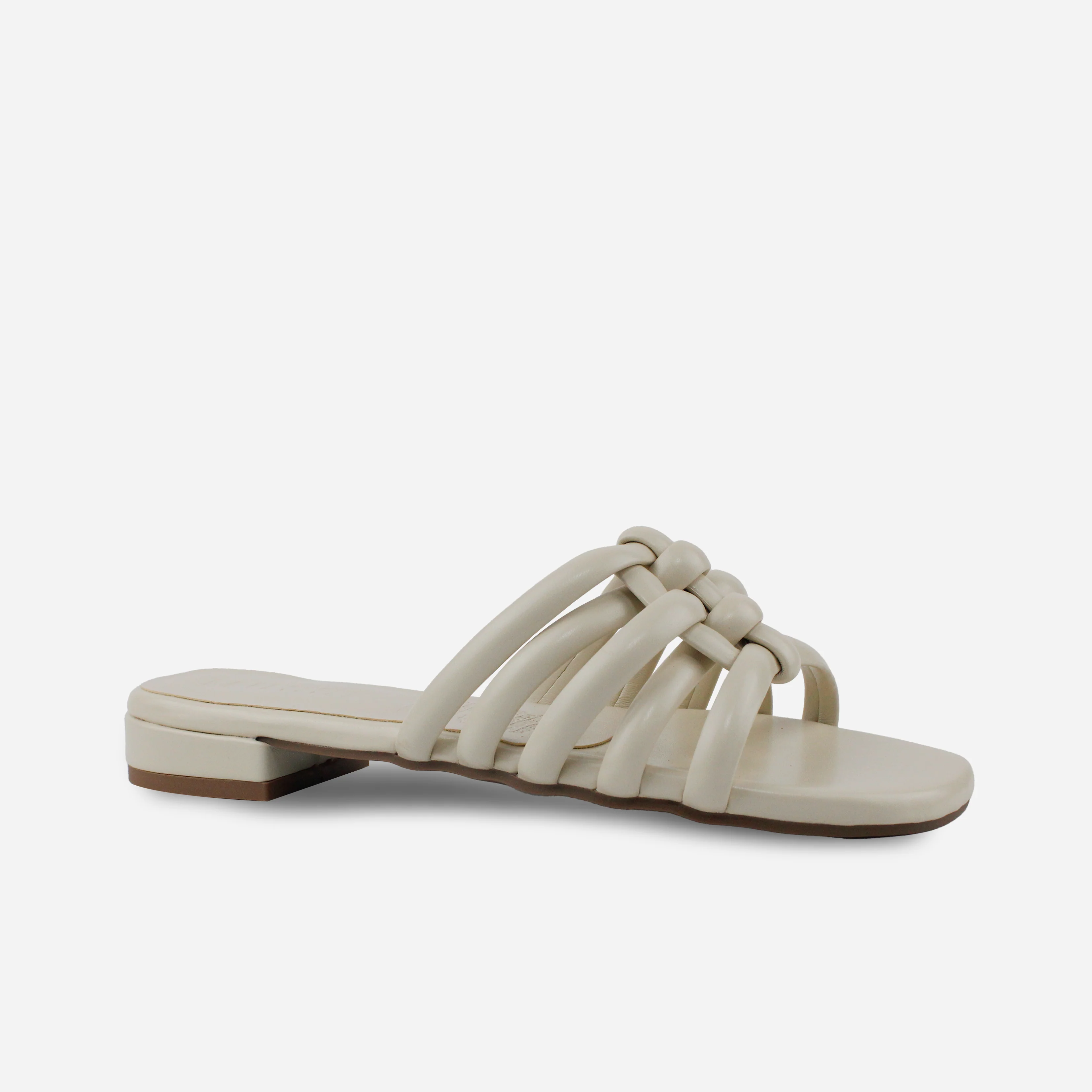 Sandalia plana sydney de sintético para mujer - Beige - Image 2