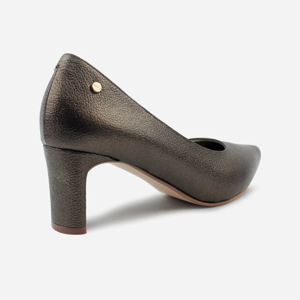 Tacones angelica de cuero para mujer - Bronce - Image 3