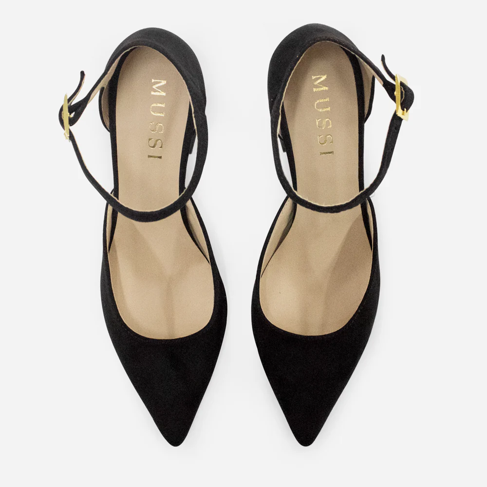 Tacones ersa de textil para mujer - Negro - Image 4