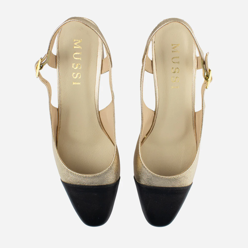 Tacones lori de sintético para mujer - Oro - Image 4