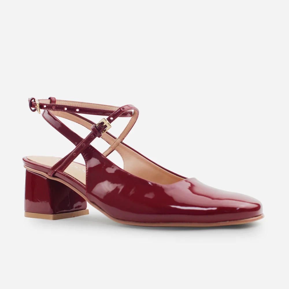Tacones lucca de sintético para mujer - Vino - Image 2
