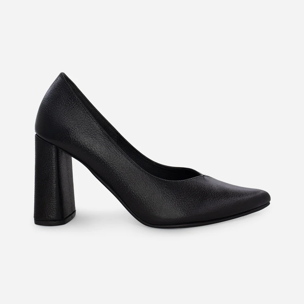 Tacones nayade de cuero para mujer - Negro