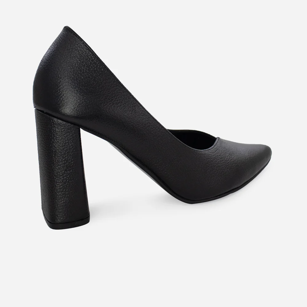 Tacones nayade de cuero para mujer - Negro - Image 3