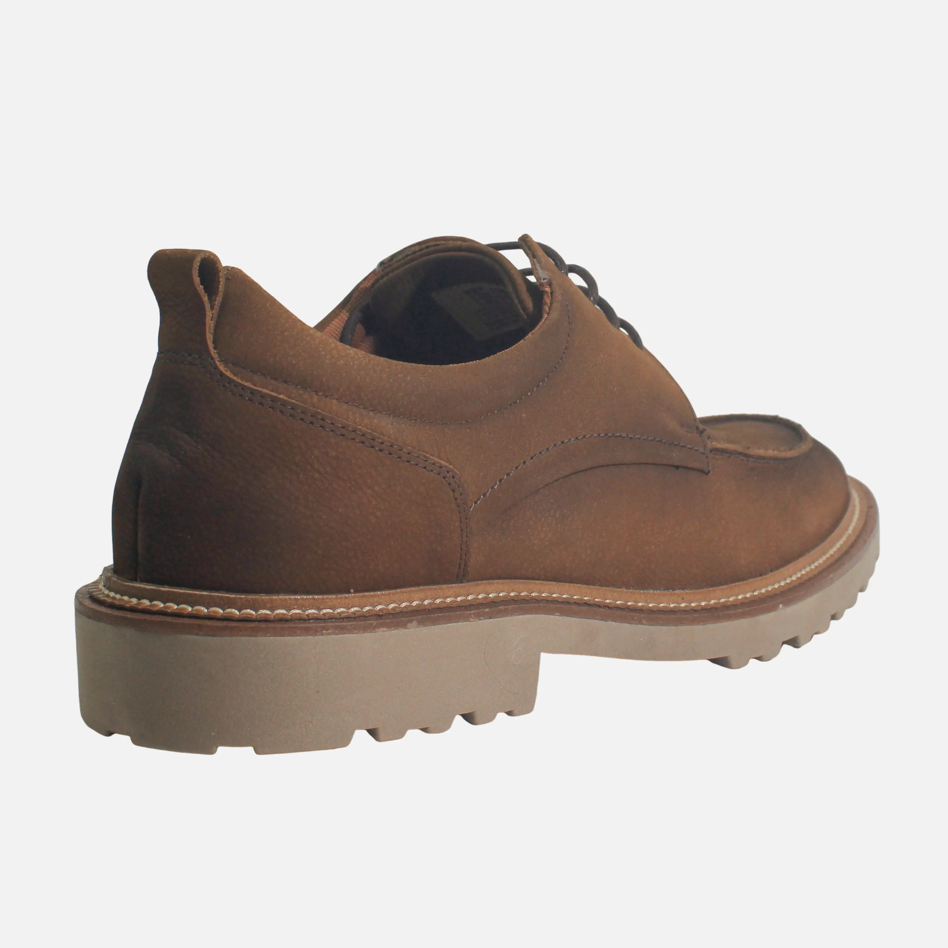 Tenis bruno de cuero para hombre - Miel - Image 3