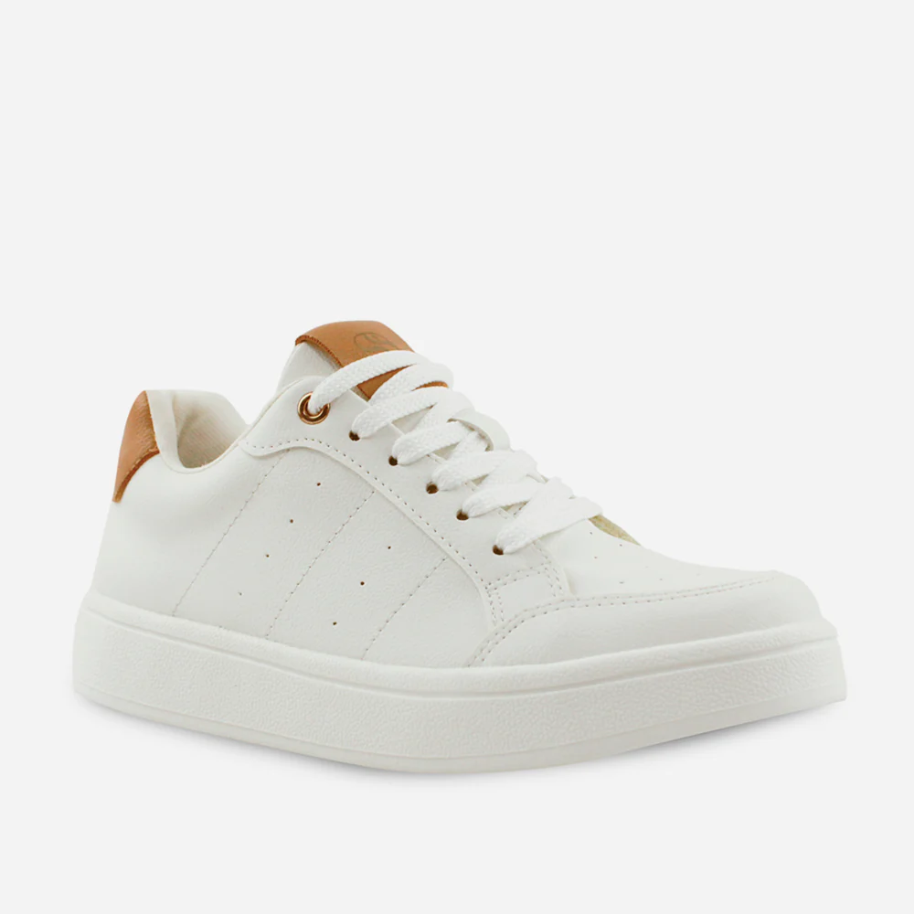 Tenis con plataforma baia de sintético para mujer - Hueso - Image 2