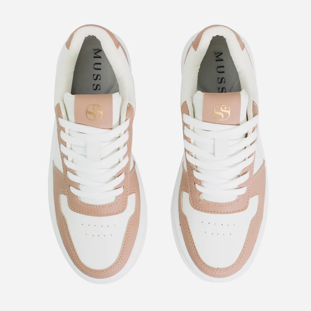 Tenis con plataforma lilith de sintético para mujer - Beige - Image 4