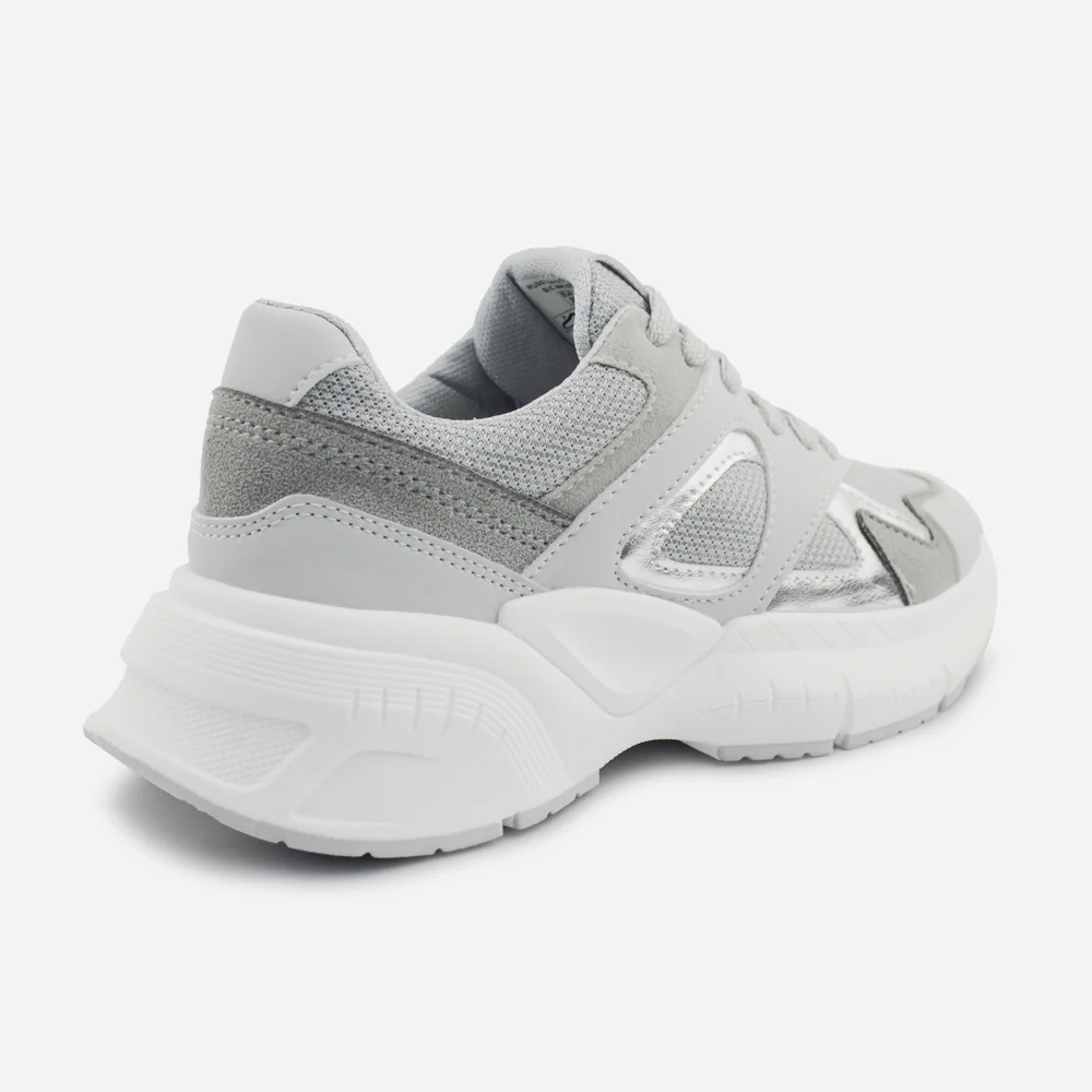 Tenis con plataforma lilith de sintético para mujer - Gris - Image 3