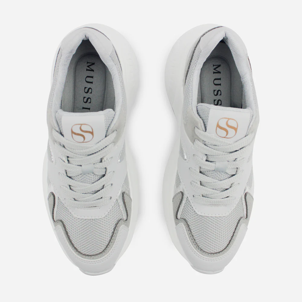 Tenis con plataforma lilith de sintético para mujer - Gris - Image 4