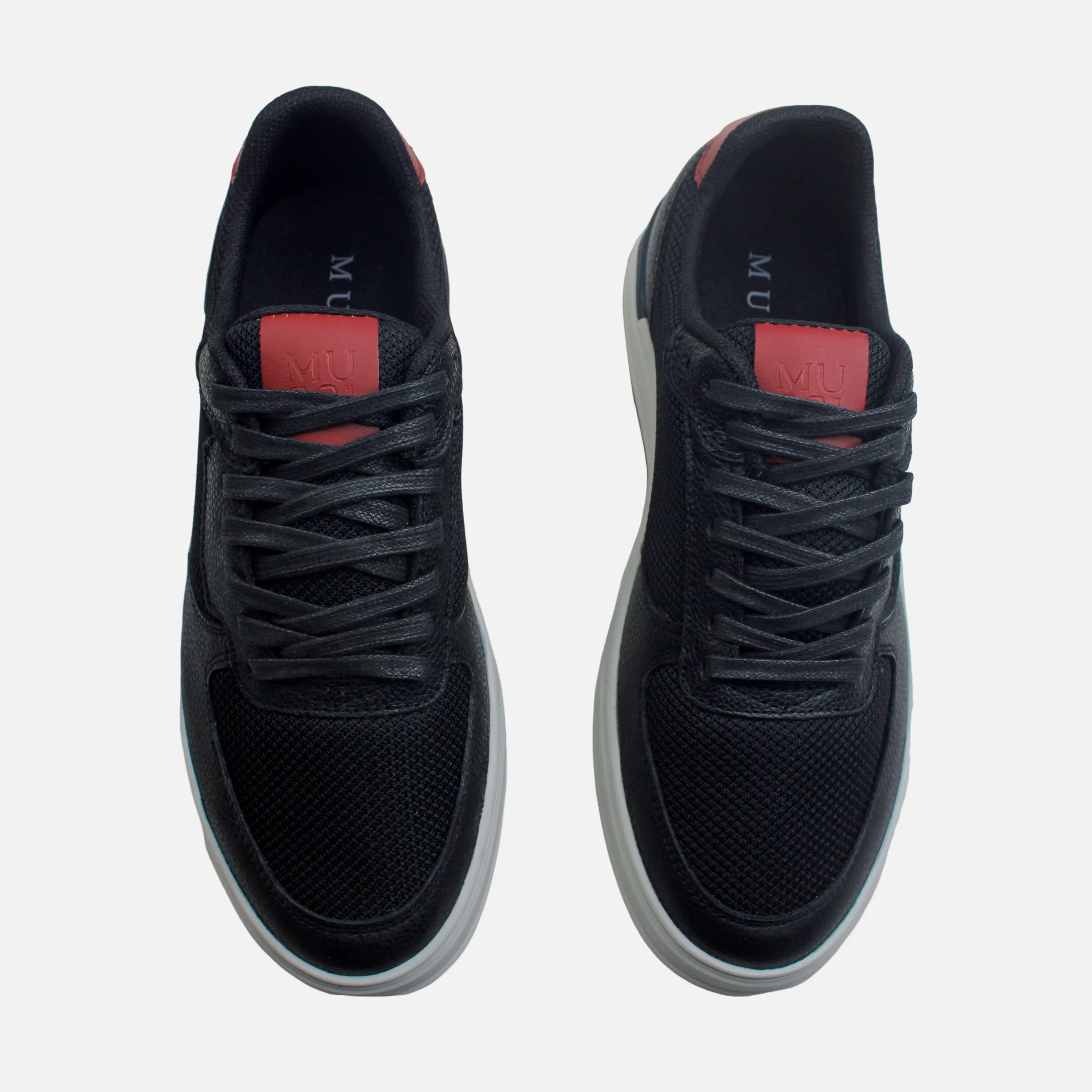Tenis klarc de sintético para hombre - Negro - Image 4