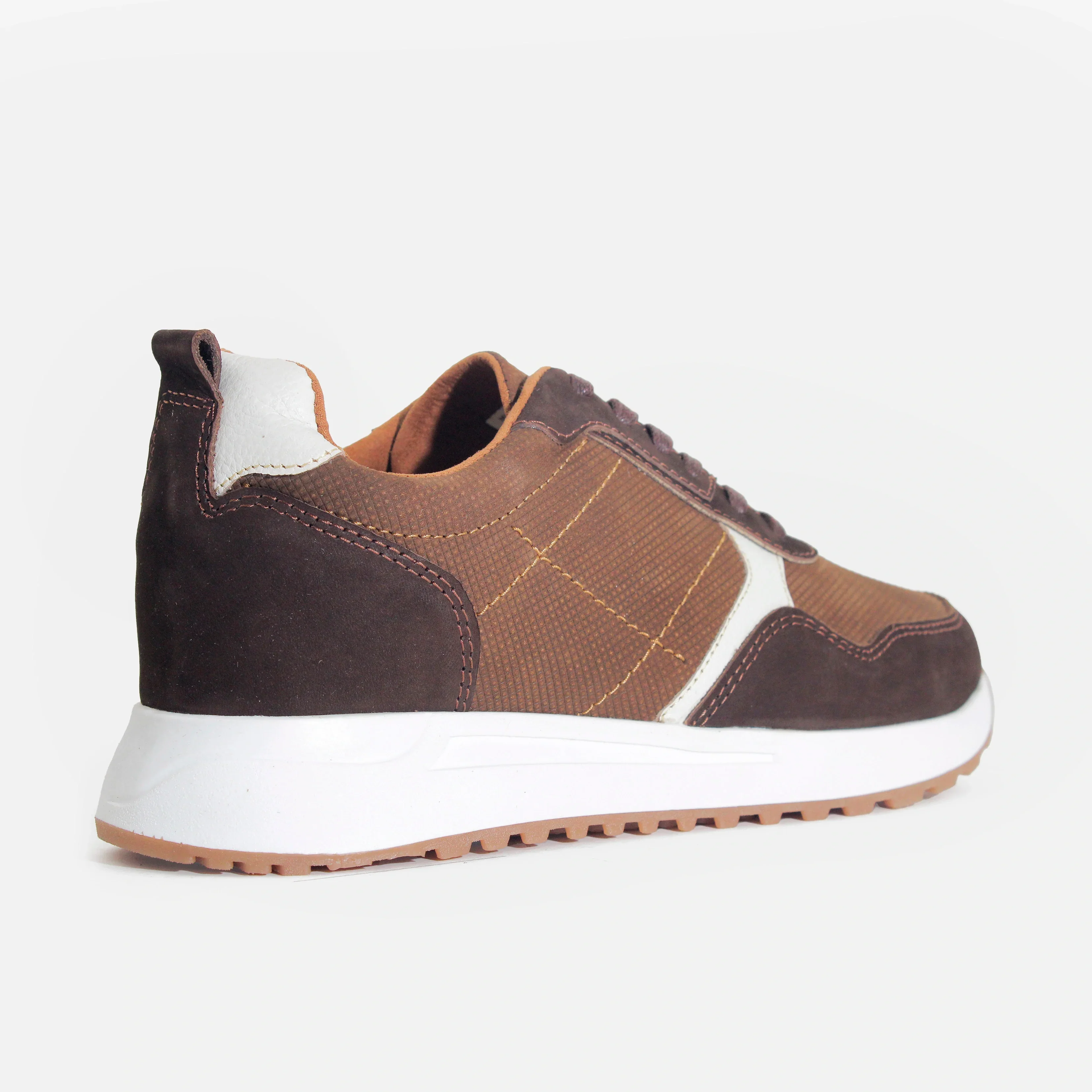Tenis noa de cuero para hombre - Café - Image 3