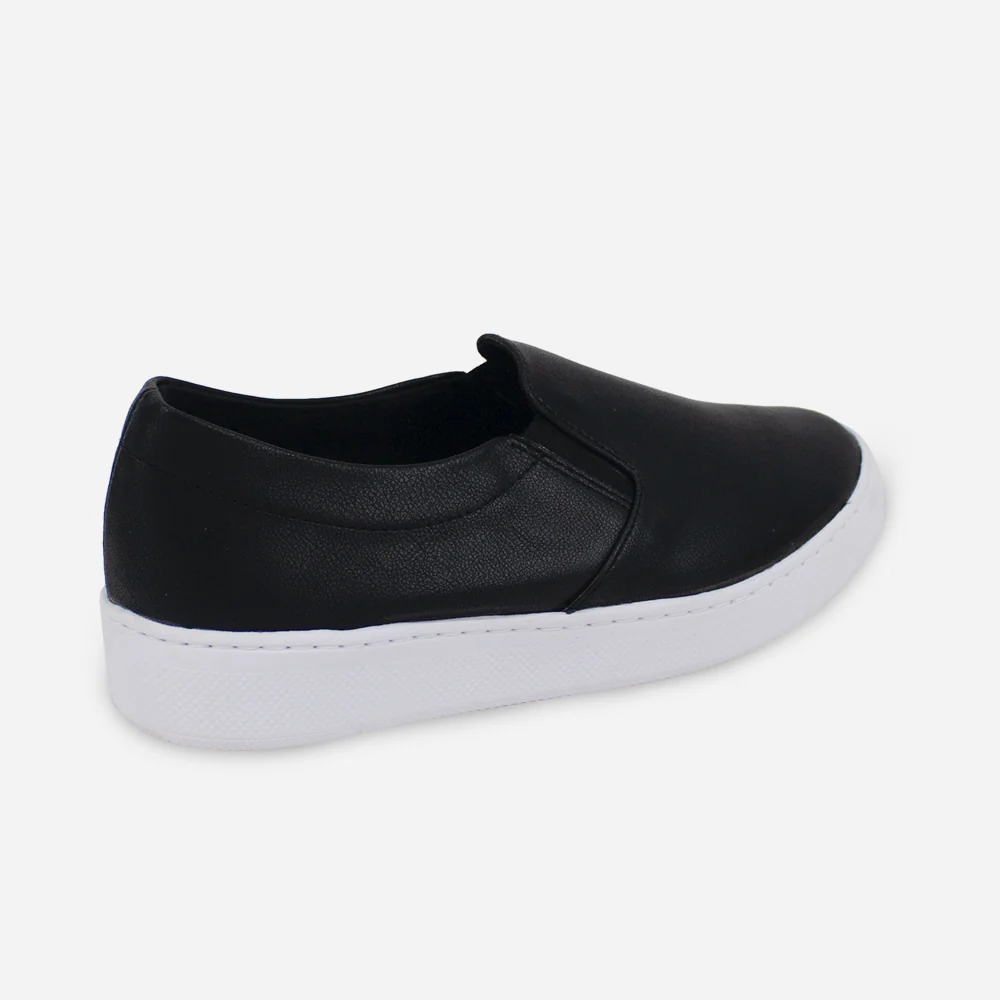 Tenis Sin Cordones diara de sintético para mujer - Negro - Image 3