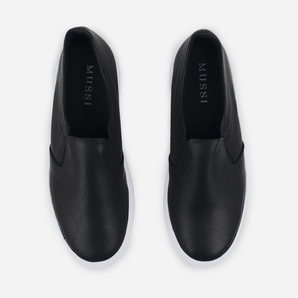 Tenis Sin Cordones diara de sintético para mujer - Negro - Image 4