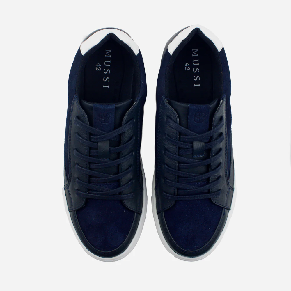 Tenis Sneakers arlon de cuero para hombre - Azul - Image 4