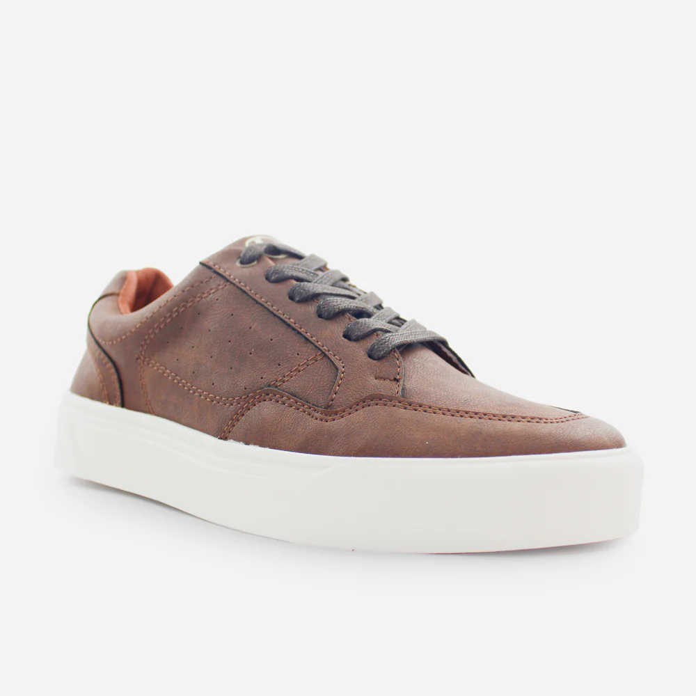 Tenis Sneakers cleo de sintético para hombre - Café - Image 2