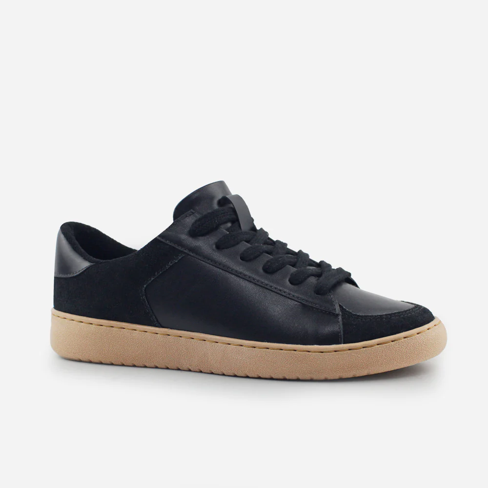 Tenis Sneakers electro de cuero carnaza para mujer - Negro - Image 2