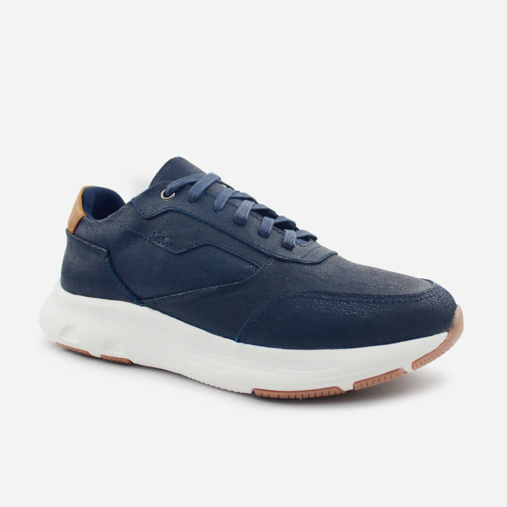 Tenis Sneakers frederick de cuero para hombre - Azul - Image 2