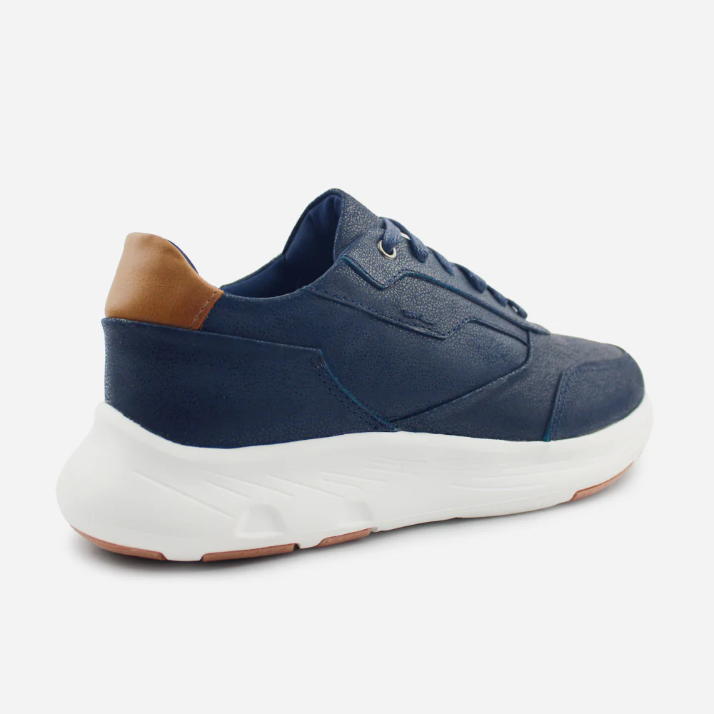 Tenis Sneakers frederick de cuero para hombre - Azul - Image 3