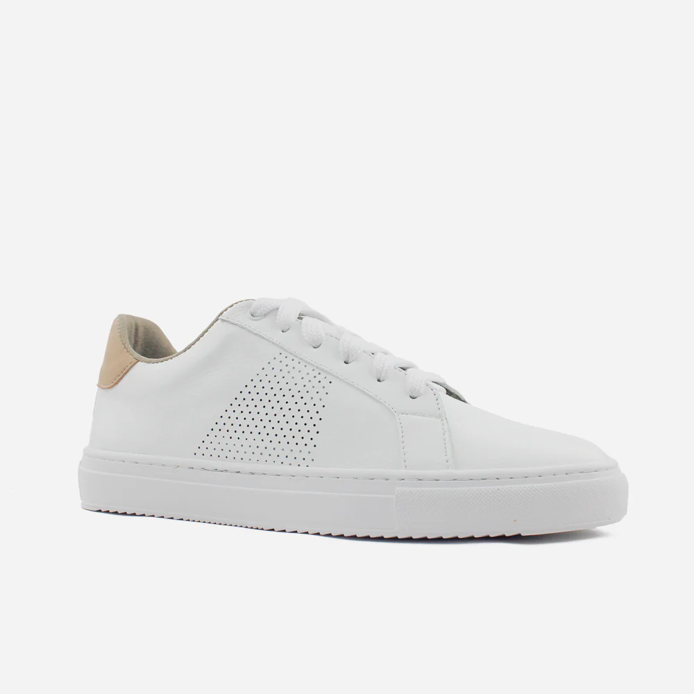 Tenis Sneakers galio de cuero para hombre - Hueso - Image 2
