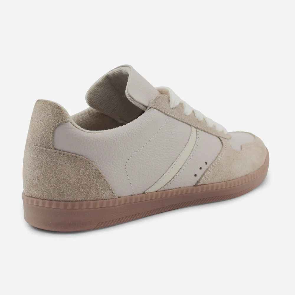 Tenis Sneakers kensy de cuero carnaza para mujer - Rosado - Image 3