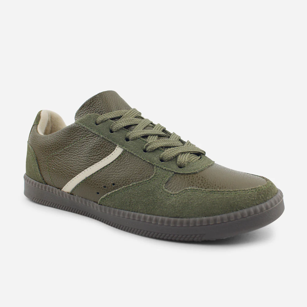 Tenis Sneakers kensy de cuero para mujer - Verde - Image 2