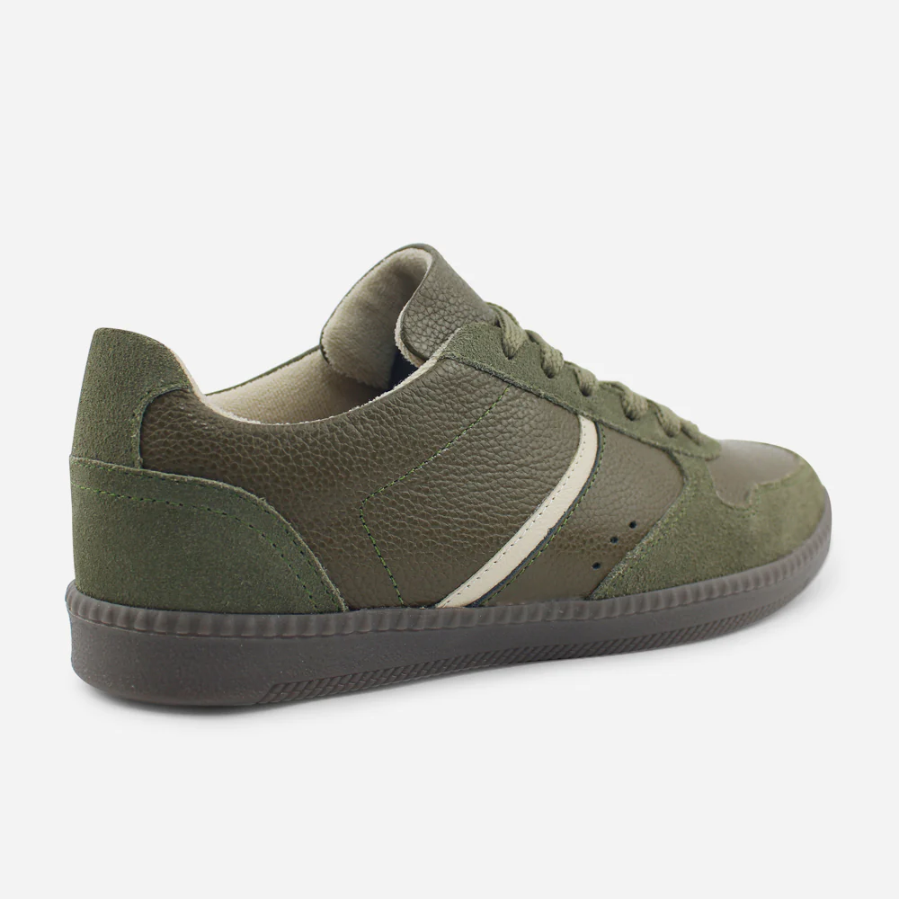 Tenis Sneakers kensy de cuero para mujer - Verde - Image 3