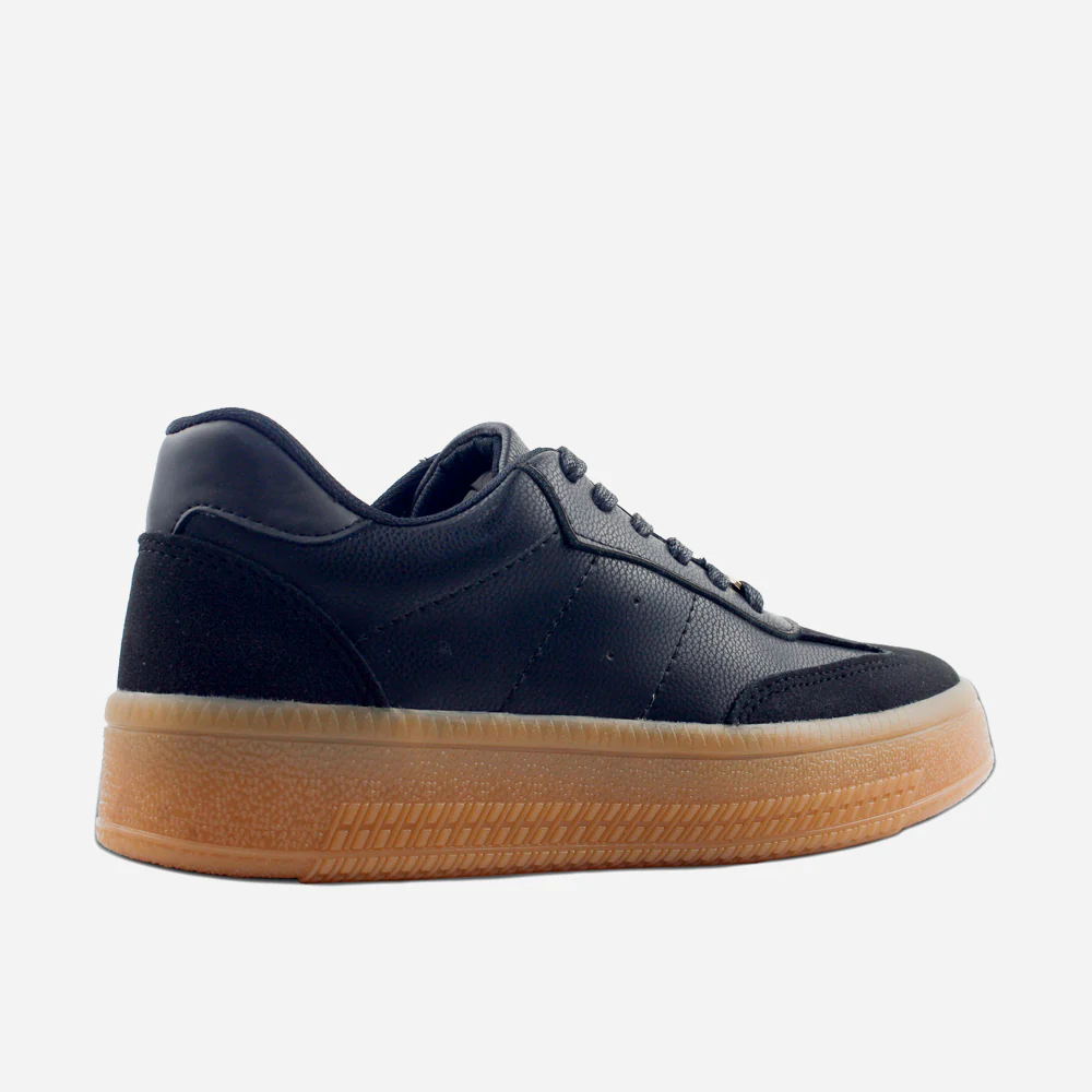 Tenis Sneakers mila de sintético para mujer - Negro - Image 3