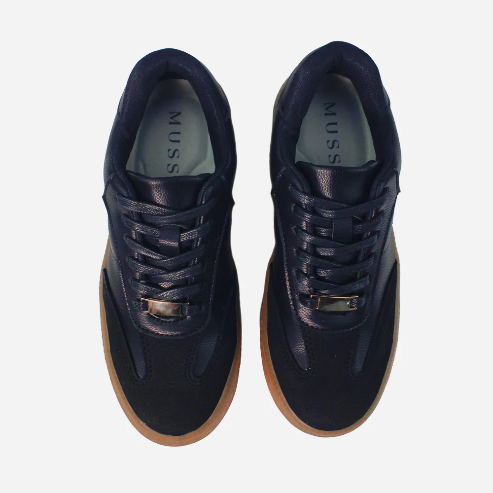 Tenis Sneakers mila de sintético para mujer - Negro - Image 4