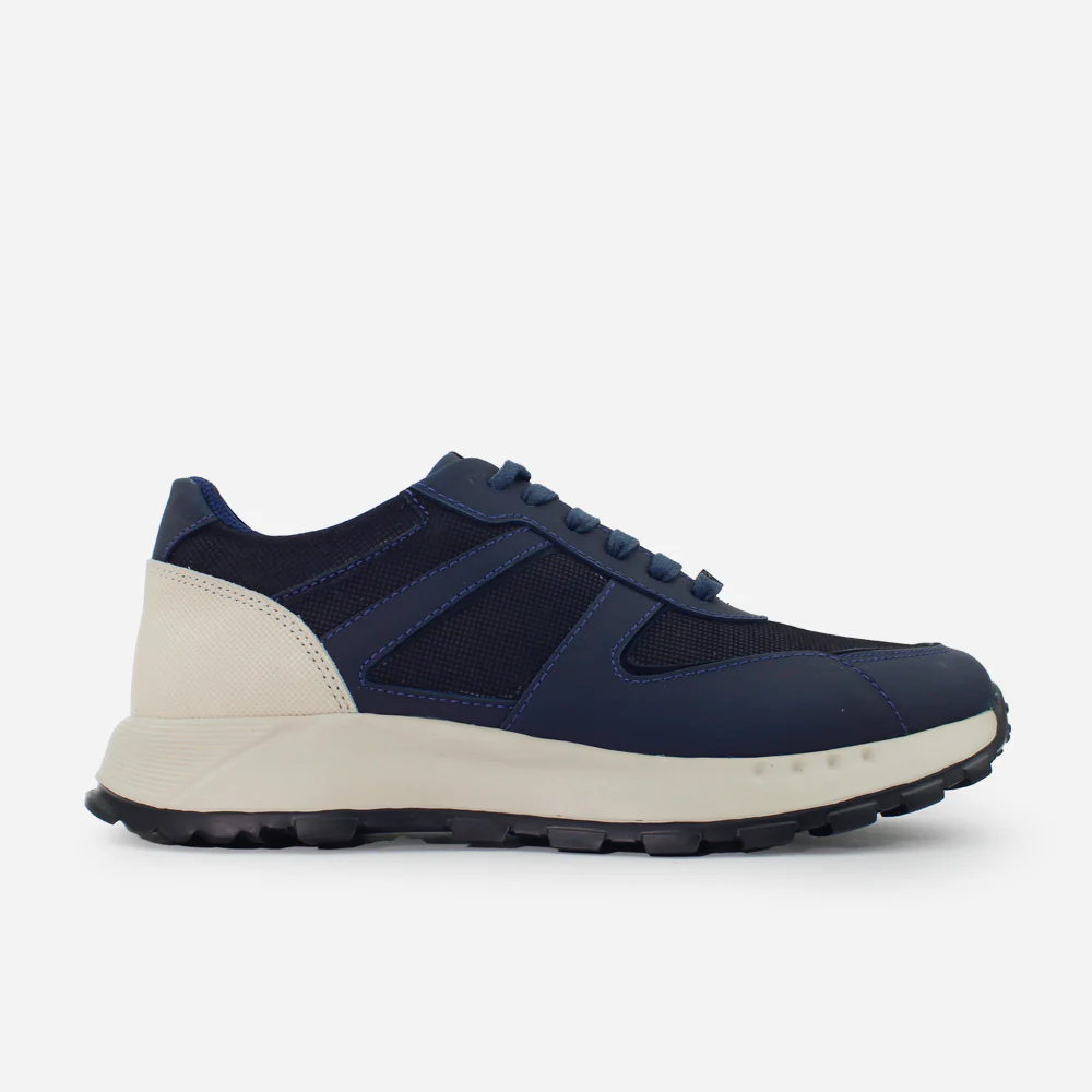 Tenis Sneakers nina de cuero para hombre - Azul