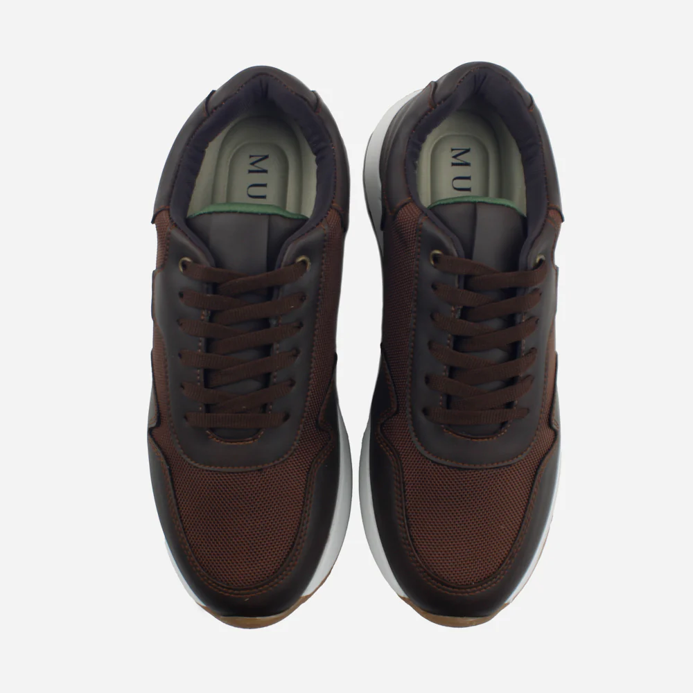 Tenis Sneakers paolo de sintético para hombre - Café - Image 4