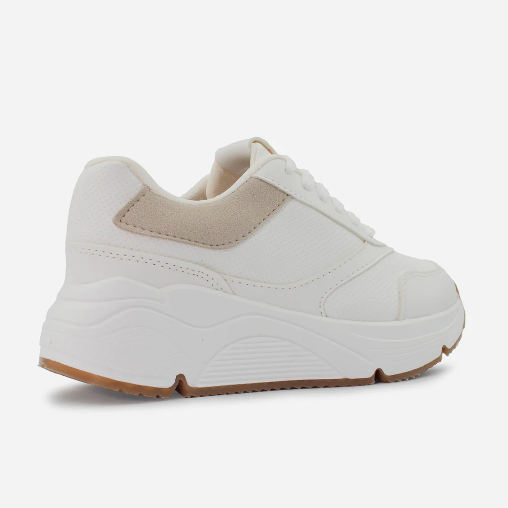 Tenis Sneakers priscilla de sintético para mujer - Hueso - Image 3